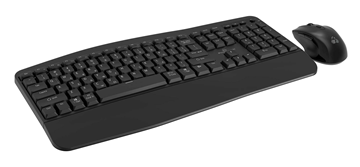 ΠΛΗΚΤΡΟΛΟΓΙΟ POWERTECH set ποντίκι & πληκτρολόγιο PT-1172, 2.4GHz & Bluetooth, μαύρο