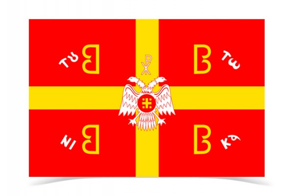 ΣΗΜΑΙΑ ΒΥΖΑΝΤΙΝΗ 4Β ΔΥΝΑΣΤΕΙΑΣ ΚΩΝΣΤΑΝΤΙΝΟΥ ΠΑΛΑΙΟΛΟΓΟΥ  70χ100cm