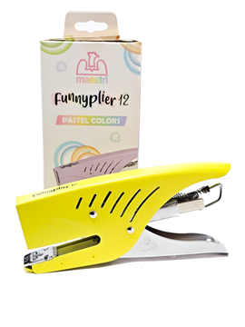 ΣΥΡΡΑΠΤΙΚΗ ΜΗΧΑΝΗ MAESTRI FUNNYPLIER 12 PASTEL ΣΥΡΜΑΤΑ N126