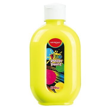 ΤΕΜΠΕΡΑ KEYROAD POSTER PAINT FLUO NEON 300ml ΚΙΤΡΙΝΟ KR-972108