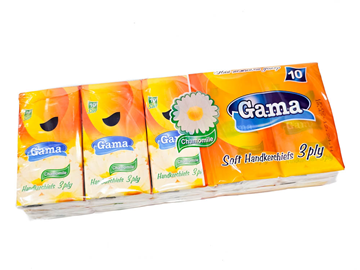 ΧΑΡΤΟΜΑΝΔΗΛΑ ΤΣΕΠΗΣ 3ΠΛΑ GAMA SOFT ΧΑΜΟΜΗΛΙ ΠΑΚΕΤΟ 10TEM