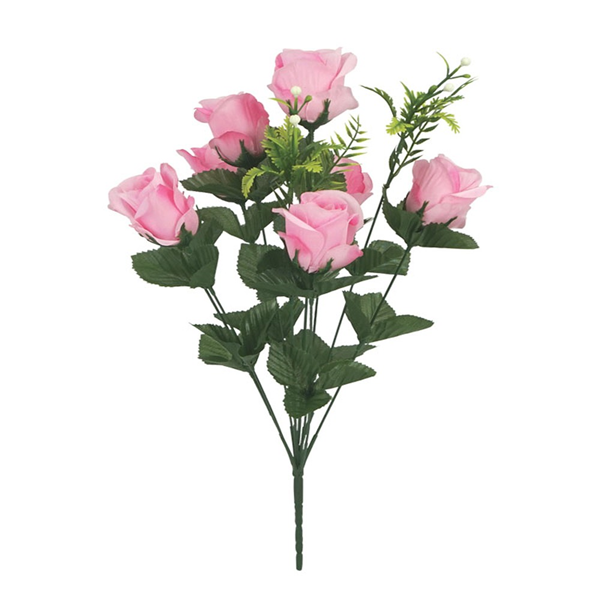 ΜΠΟΥΚΕΤΟ ΡΟΖ ΤΡΙΑΝΤΑΦΥΛΛΑ ΜΠΟΥΜΠΟΥΚΙΑ Χ10 ΚΛΑΔΙΑ - Y50cm 23-1014