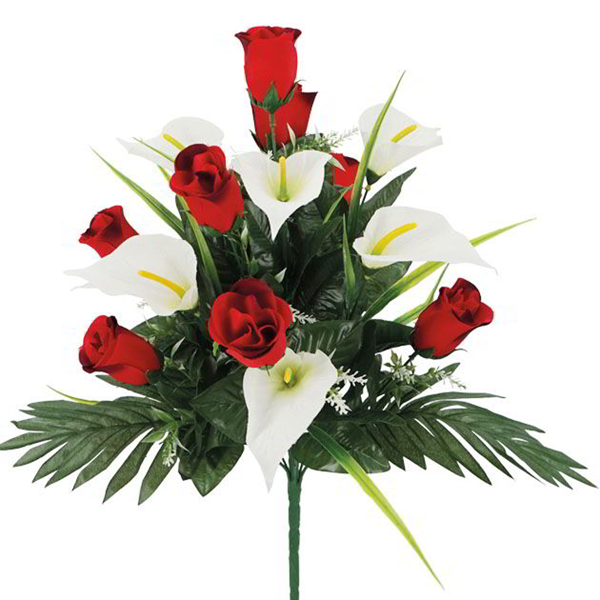 ΜΠΟΥΚΕΤΟ ΚΑΛΑΣ/ΤΡΙΑΝΤΑΦΥΛΛΟ ΚΟΚΚΙΝΟ Υ54cm