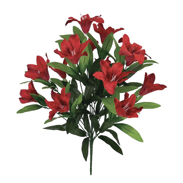 ΜΠΟΥΚΕΤΟ ΚΟΚΚΙΝΟ ΚΡΙΝΟΣ Χ7 ΚΛΑΔΙΑ  Φ33xΥ48cm 16233