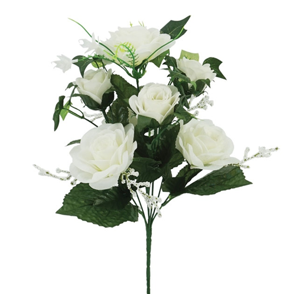 ΜΠΟΥΚΕΤΟ ΤΡΙΑΝΤΑΦΥΛΛΟ ΕΚΡΟΥ Χ7 ΚΛΑΔΙΑ ΥΨΟΣ 40cm 16223