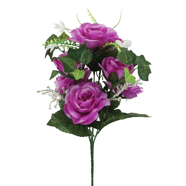 ΜΠΟΥΚΕΤΟ ΤΡΙΑΝΤΑΦΥΛΛΟ ΜΩΒ Χ7 ΚΛΑΔΙΑ ΥΨΟΣ 40cm 16223