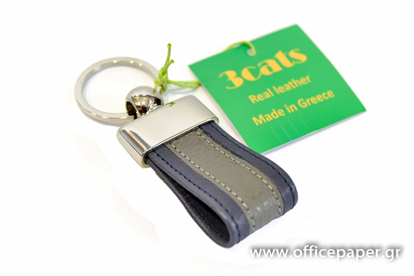 ΜΠΡΕΛΟΚ ΓΝΗΣΙΟ ΔΕΡΜΑ 3Χ10CM ΡΑΦ-ΓΚΡΙ ΣΑΡΓΕ Νο23 made in Greece