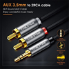 ΚΑΛΩΔΙΟ AUDIO ΠΡΟΕΚΤΑΣΗ CABLETIME καλώδιο Stereo 3.5mm σε 2x RCA AV314, 3m, μαύρο
