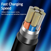 ΚΑΛΩΔΙΟ USAMS USB σε USB-C/Lightning/Micro USB US-SJ374, 10W, 1m, μαύρο