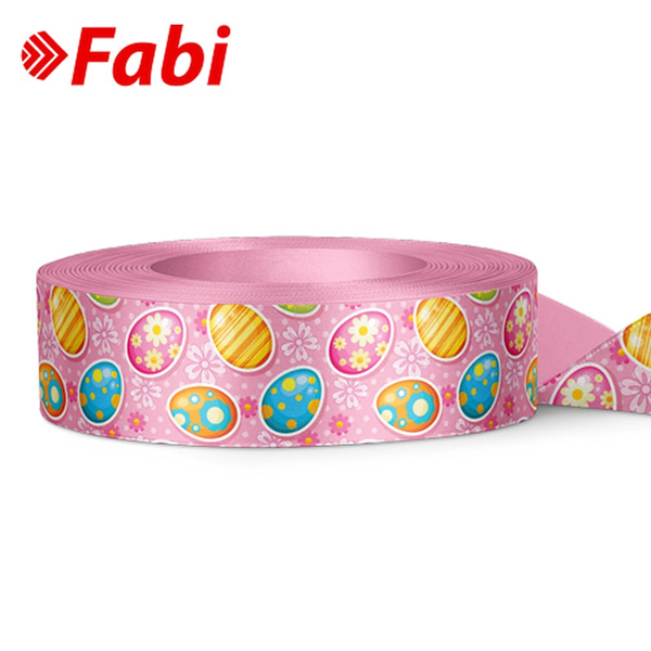 ΚΟΡΔΕΛΑ ΠΑΣΧΑ FABI 4cm X 5m ΑΥΓΑ ΡΟΖ 197520