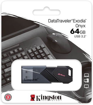 MNHMH USB KINGSTONE EXODIA ONYX 64GB BLACK USB 3.2