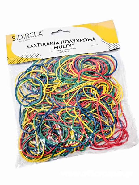 ΛΑΣΤΙΧΑ ΣΑΚΟΥΛΑΚΙ SIDI ΧΡΩΜΑΤΙΣΤΑ MIX 1mm X Φ50-60-70mm 100ΓΡΑΜ.