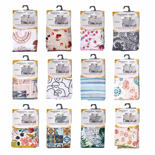 ΤΡΑΠΕΖΟΜΑΝΔΗΛΟ ΒΥΖΑΝΤΙΟ ΚΑΡΕ 80Χ80εκ  ΑΔΙΑΒΡΟΧΟ ΑΛΕΚΙΑΣΤΟ ΧΩΡΙΣ ΣΙΔΕΡΟ Ε-3322