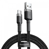 ΚΑΛΩΔΙΟ BASEUS  USB to USB-C 0.5m BLACK BRAIDED 3A 480mbps DATA AND CHARGE