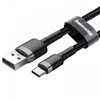 ΚΑΛΩΔΙΟ BASEUS  USB to USB-C 0.5m BLACK BRAIDED 3A 480mbps DATA AND CHARGE