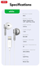 ΑΚΟΥΣΤΙΚΑ ΜΙΝΙ XO -EP61 IPHONE LIGHTING WHITE HANDSFREE