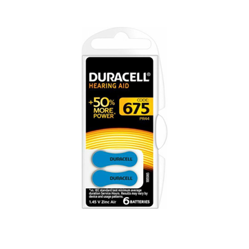 ΜΠΑΤΑΡΙΕΣ DURACELL ACTIVAIR No675 6pack ΑΚΟΥΣΤΙΚΩΝ ΒΑΡΥΚOΗΑΣ