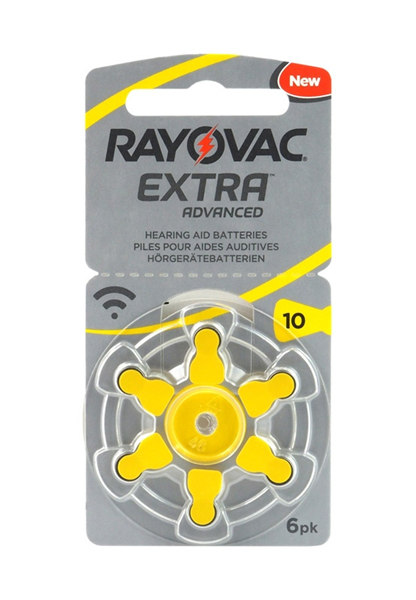 ΜΠΑΤΑΡΙΕΣ RAYOVAC EXTRA No10 6pack ΑΚΟΥΣΤΙΚΩΝ ΒΑΡΥΚ.