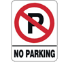 ΕΠΙΓΡΑΦΗ ΠΙΝΑΚΙΔΑ PP ΣΗΜΑ NO PARKING 15Χ20cm