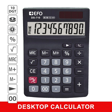 ΑΡΙΘΜΟΜΗΧΑΝΗ EFO DS-710 10 ψηφίων 10x14cm 622710