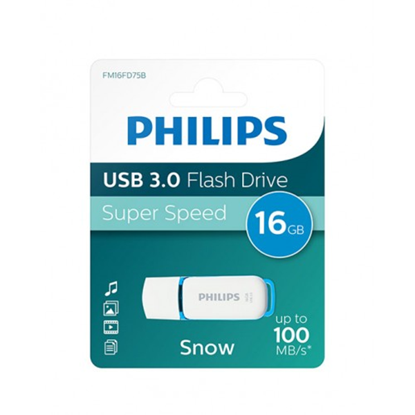 ΜΝΗΜΗ USB PHILIPS 16GB SNOW USB 3.0 CAP GREEN