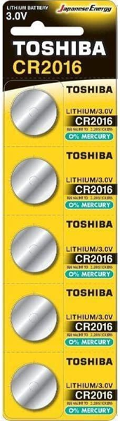 ΜΠΑΤΑΡΙΕΣ TOSHIBA LITHIUM CR2016 3V 1ΤΕΜ