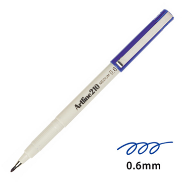 ΜΑΡΚΑΔΟΡΟΣ ARTLINE 210 ΜΠΛΕ ΣΤΡΟΓΓ. ΜΥΤΗ 0,6mm