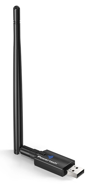 ΑΝΤΑΠΤΟΡΑΣ WIFI POWERTECH PT-1386, 900Mbps, DUAL BAND 2.4/5GHz