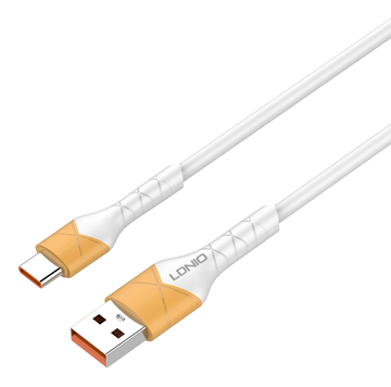 ΚΑΛΩΔΙΟ LDNIO USB-C σε USB LS802, 30W, 2m, λευκό