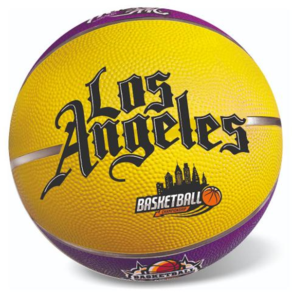 ΜΠΑΛΑ ΜΠΑΣΚΕΤ STAR LOS ANGELES Νο7 ΚΙΤΡΙΝΗ-ΜΩΒ