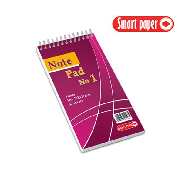 ΜΠΛΟΚ ΓΡΑΦΗΣ ΣΠΙΡΑΛ Ν1 7.8Χ12.7cm  50Φ ΛΕΥΚΑ ΦΥΛΛΑ