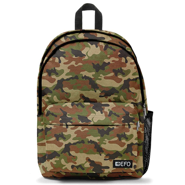 ΣΑΚΙΔΙΟ ΠΛΑΤΗΣ EFO 41x31x20cm  2ΘΗΚΕΣ ΣΧΕΔΙΟ DUO CAMOUFLAGE 303212