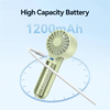 ΑΝΕΜΙΣΤΗΡΑΚΙ ΧΕΙΡΟΣ USAMS ZB288 με 3 ταχύτητες, 1200mAh, πράσινος