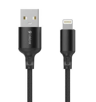 ΚΑΛΩΔΙΟ IPHONE CELEBRAT USB σε Lightning CB-32, 2.4A, 1m, μαύρο
