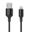 ΚΑΛΩΔΙΟ IPHONE CELEBRAT USB σε Lightning CB-32, 2.4A, 1m, μαύρο