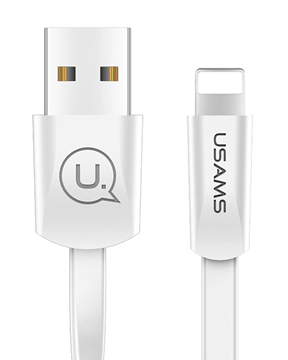 ΚΑΛΩΔΙΟ IPHONE USAMS καλώδιο USB σε Lightning US-SJ199, 2A, 1.2m, λευκό
