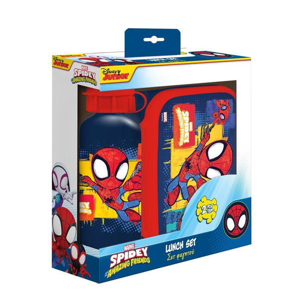 ΣΕΤ ΦΑΓΗΤΟΥ SPIDERMAN ΜΕ ΦΑΓΗΤΟΔΟΧΕΙΟ 800 ML - ΠΑΓΟΥΡΙ ALOYMINIOY 500 ML 000508537
