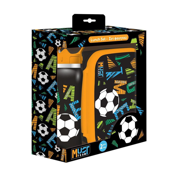 ΣΕΤ ΦΑΓΗΤΟΥ MUST FOOTBALL ΜΕ ΦΑΓΗΤΟΔΟΧΕΙΟ 800 ML - ΠΑΓΟΥΡΙ INOX 500 ML 000586468