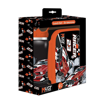 ΣΕΤ ΦΑΓΗΤΟΥ MUST CARS ΜΕ ΦΑΓΗΤΟΔΟΧΕΙΟ 800 ML - ΠΑΓΟΥΡΙ INOX 500 ML 000586858