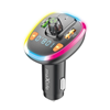 ΑΝΑΜΕΤΑΔΟΤΗΣ FM-TRANSMITER  Bluetooth με οθόνη και RGB MXFT-03 black