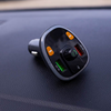 ΑΝΑΜΕΤΑΔΟΤΗΣ FM-TRANSMITER  Bluetooth με οθόνη και RGB MXFT-03 black