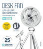 ΑΝΕΜΙΣΤΗΡΑΣ WIRELESS DESK SELFIE LIGTH  PLATINET φ16cm 2400mAh 7,5 ΩΡΕΣ ΛΕΙΤΟΥΡΓΙΑΣ PRDF0556
