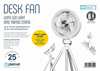 ΑΝΕΜΙΣΤΗΡΑΣ WIRELESS DESK SELFIE LIGTH  PLATINET φ16cm 2400mAh 7,5 ΩΡΕΣ ΛΕΙΤΟΥΡΓΙΑΣ PRDF0556