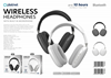 ΑΚΟΥΣΤΙΚΑ ΚΕΦΑΛΗΣ PLATINET WIRELESS WITH MIC BLUETOOTH SLIM STYLE SILVER-WHITE [46099]