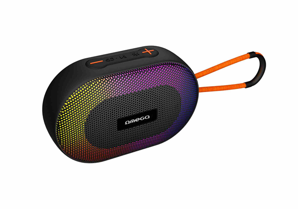 ΗΧΕΙΑ BLUETOOTH ΦΟΡΗΤΟ OMEGA V5.1 5W RMS RGB με λουράκι Elipse [46152]
