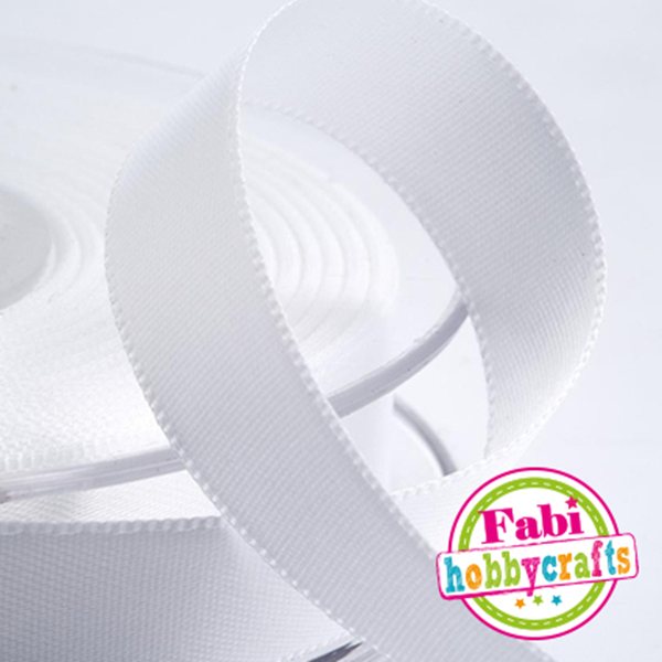 ΚΟΡΔΕΛΑ ΣΑΤΕΝ FABI ΜΟΝΗ 1cm X 45.7m ΛΕΥΚΗ 130260