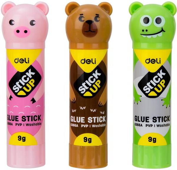 ΚΟΛΛΑ DELI stic 9gr ΑΡΚΟΥΔΑΚΙΑ 3 ΧΡΩΜΑΤΑ  6366Α