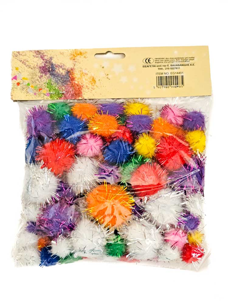 ΠΟΜ ΠΟΜ BLISTER 80TEM ΜΕΤΑΛΙΖΕ ΑΣΟΡΤΙ 08259