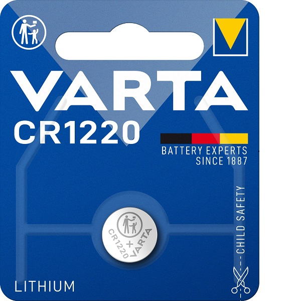 ΜΠΑΤΑΡΙΕΣ VARTA LITHIUM CR1220  3V BLISTER 1 TEM