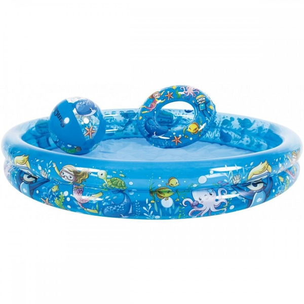 ΠΙΣΙΝΑ SUNCLUB 2-RING 120X20H ΜΕ ΜΠΑΛΑ Φ27ΕΚ  ΚΑΙ ΚΟΥΛΟΥΡΑ Φ45ΕΚ Νο251224